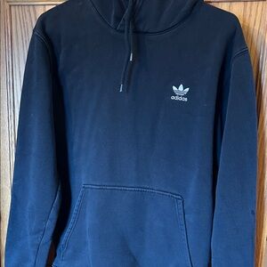 adidas Black Trefoil Pullover Hoodie